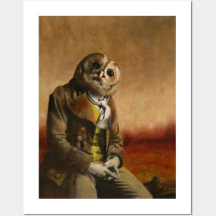 Tawny Owl Gentleman Posters and Art